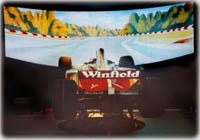 Winfield F1 car with 6-DOF motion
